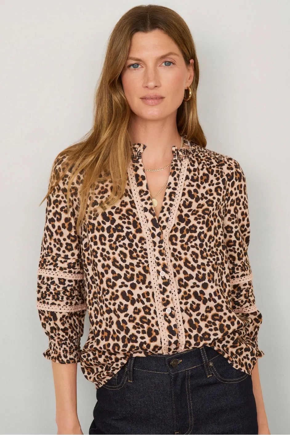 Alina Blouse - Leopard