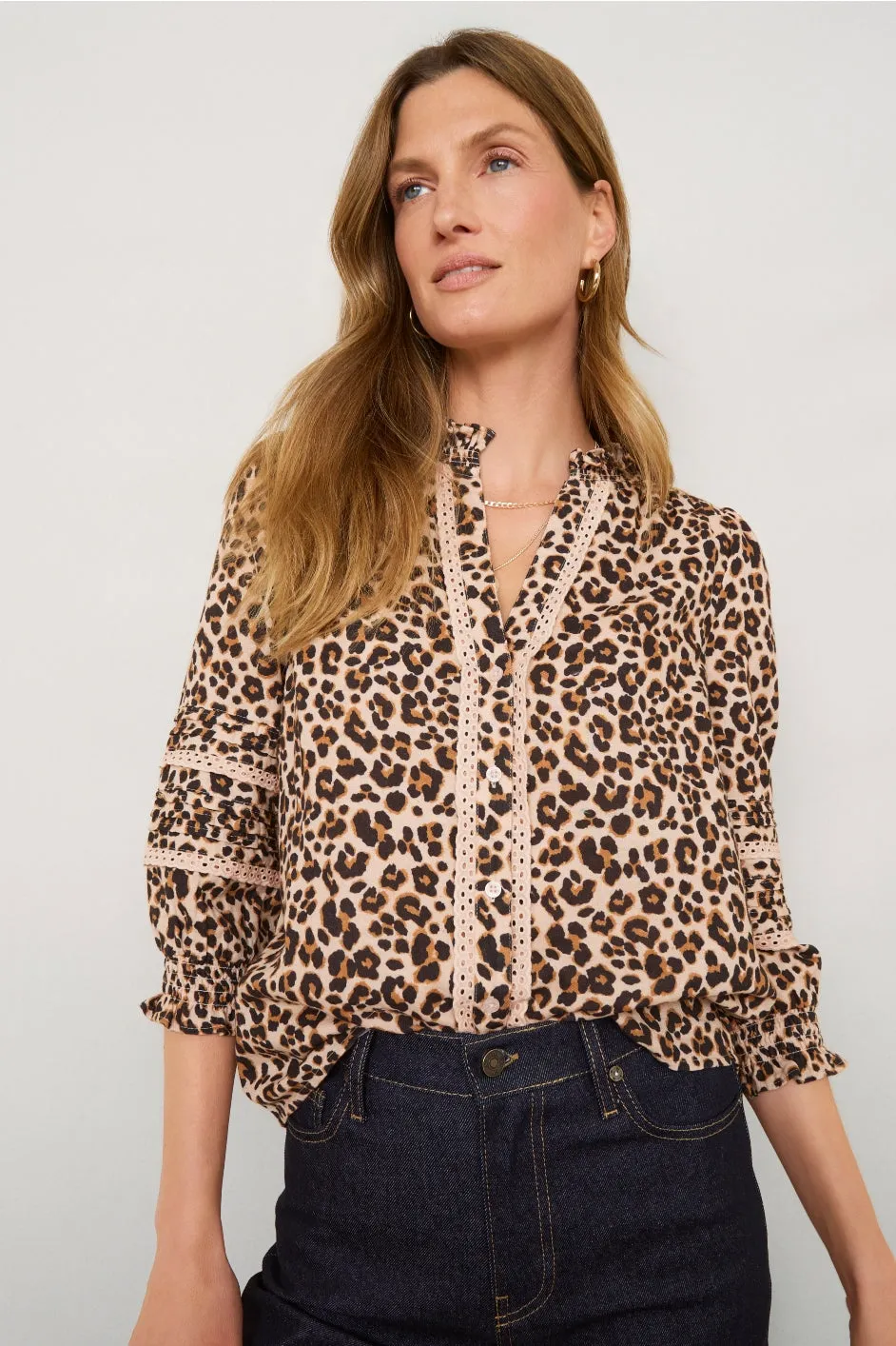 Alina Blouse - Leopard