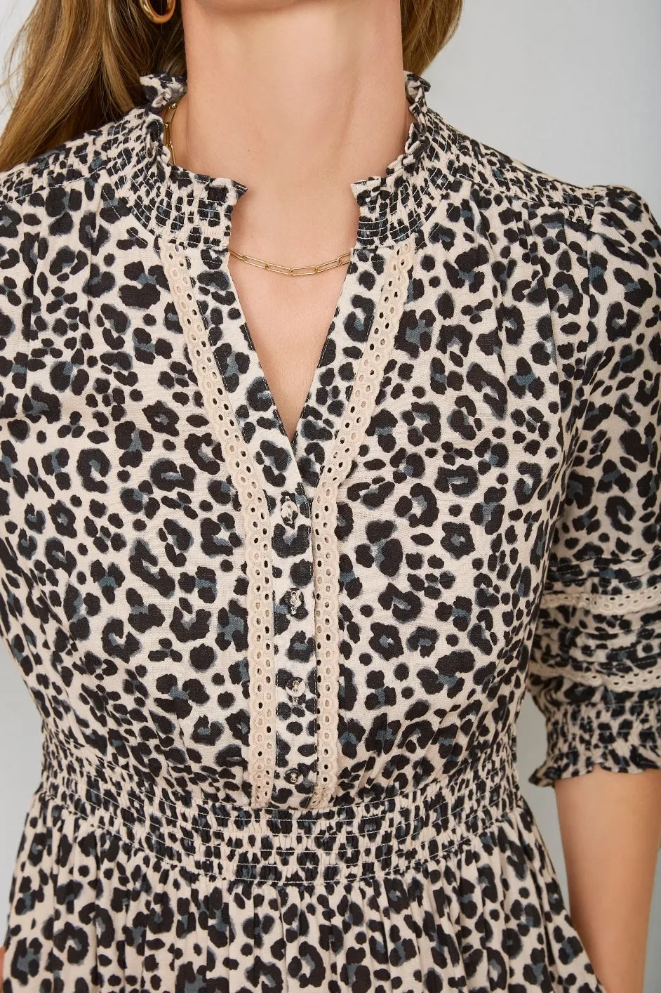 Alina Dress - Leopard