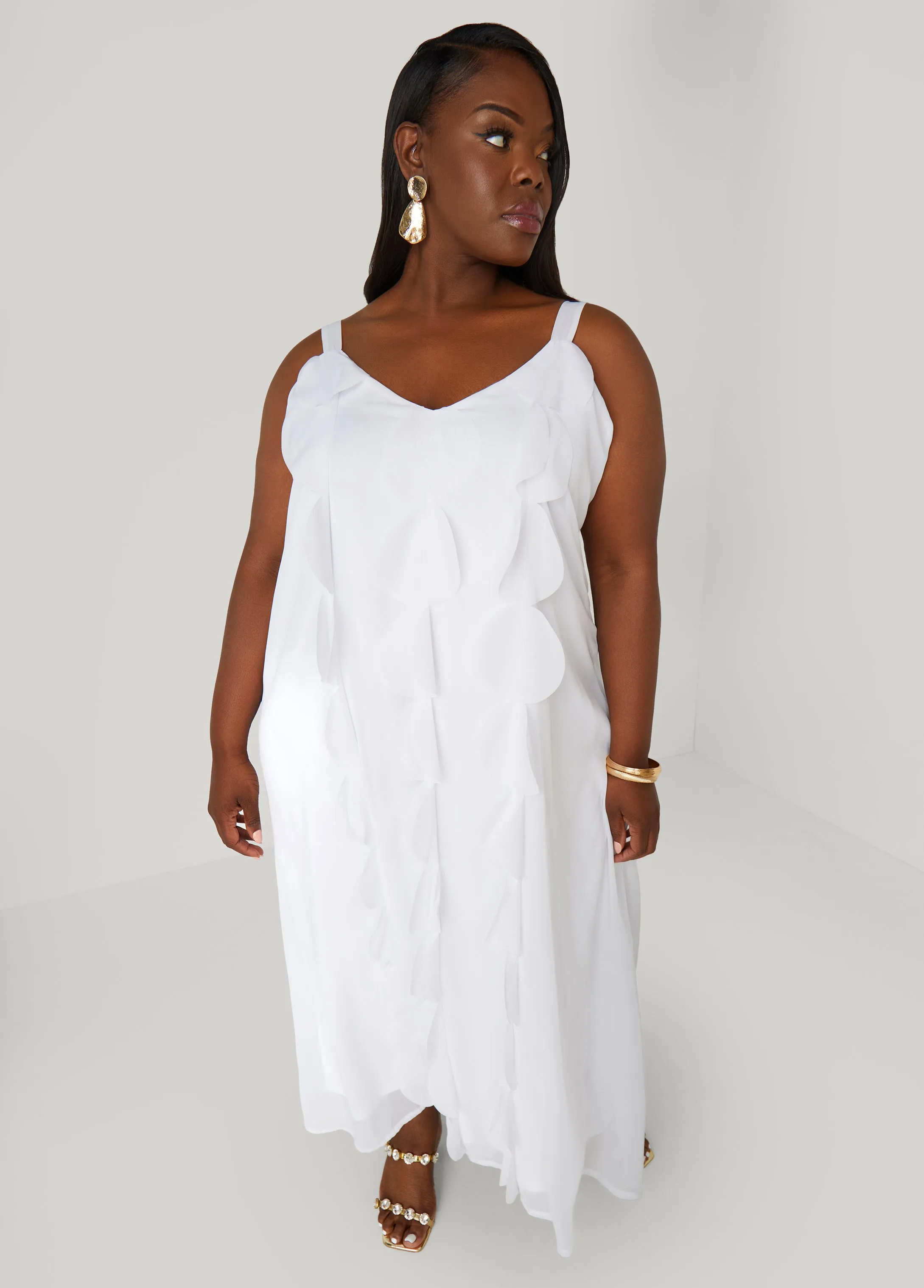 Appliqued Maxi Dress