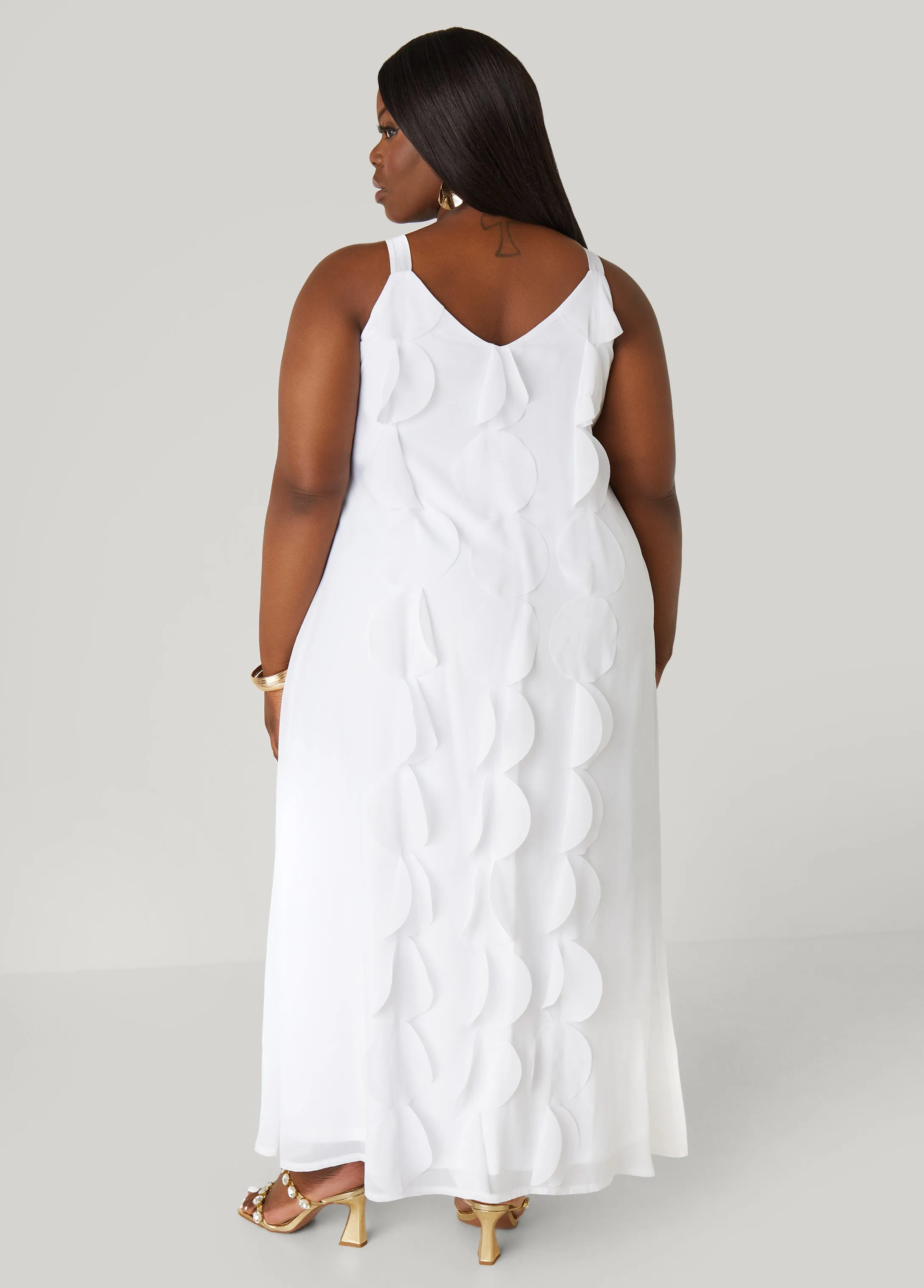 Appliqued Maxi Dress