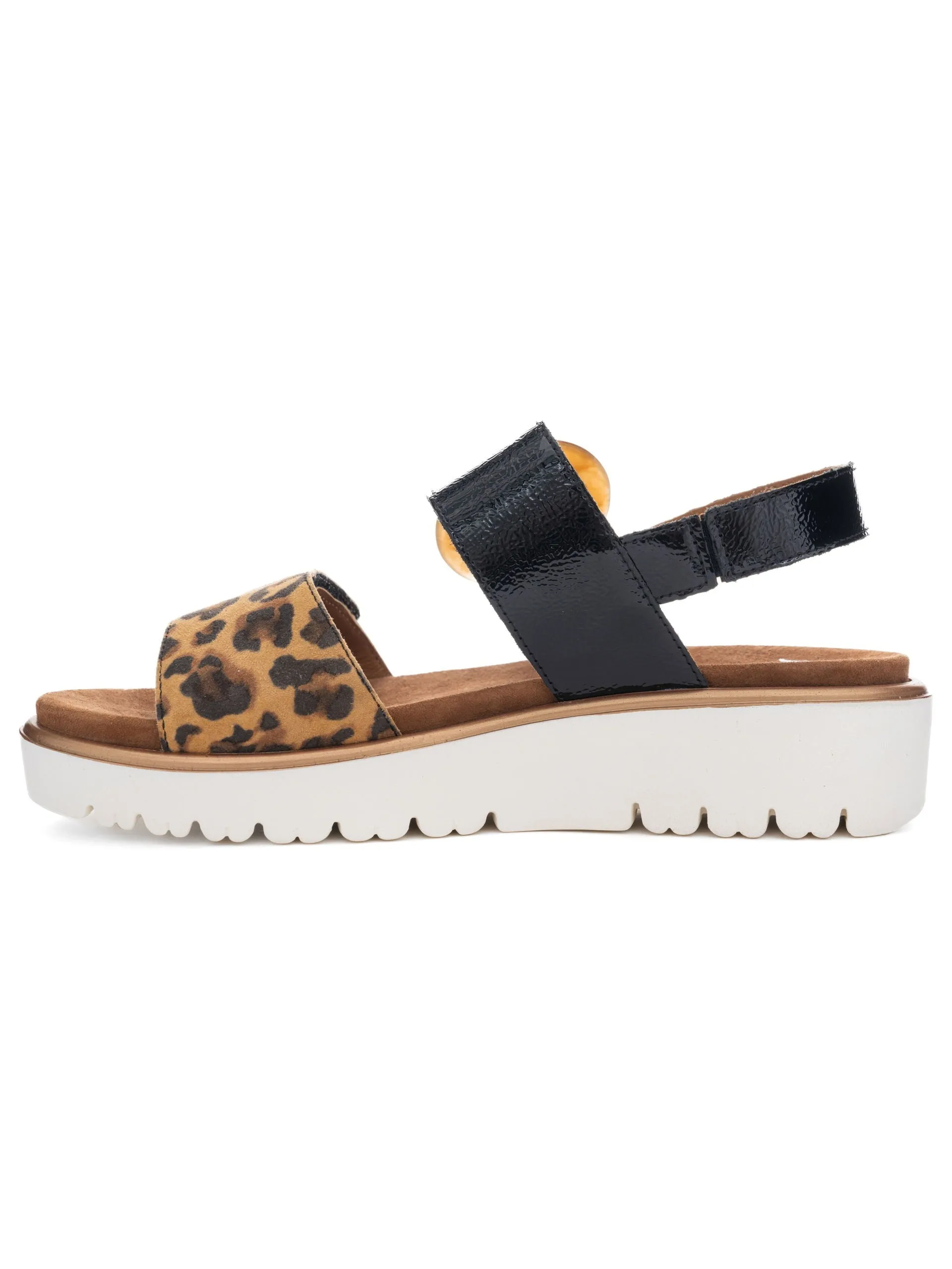 Ara Bilbao Patent w/animal print Sandal
