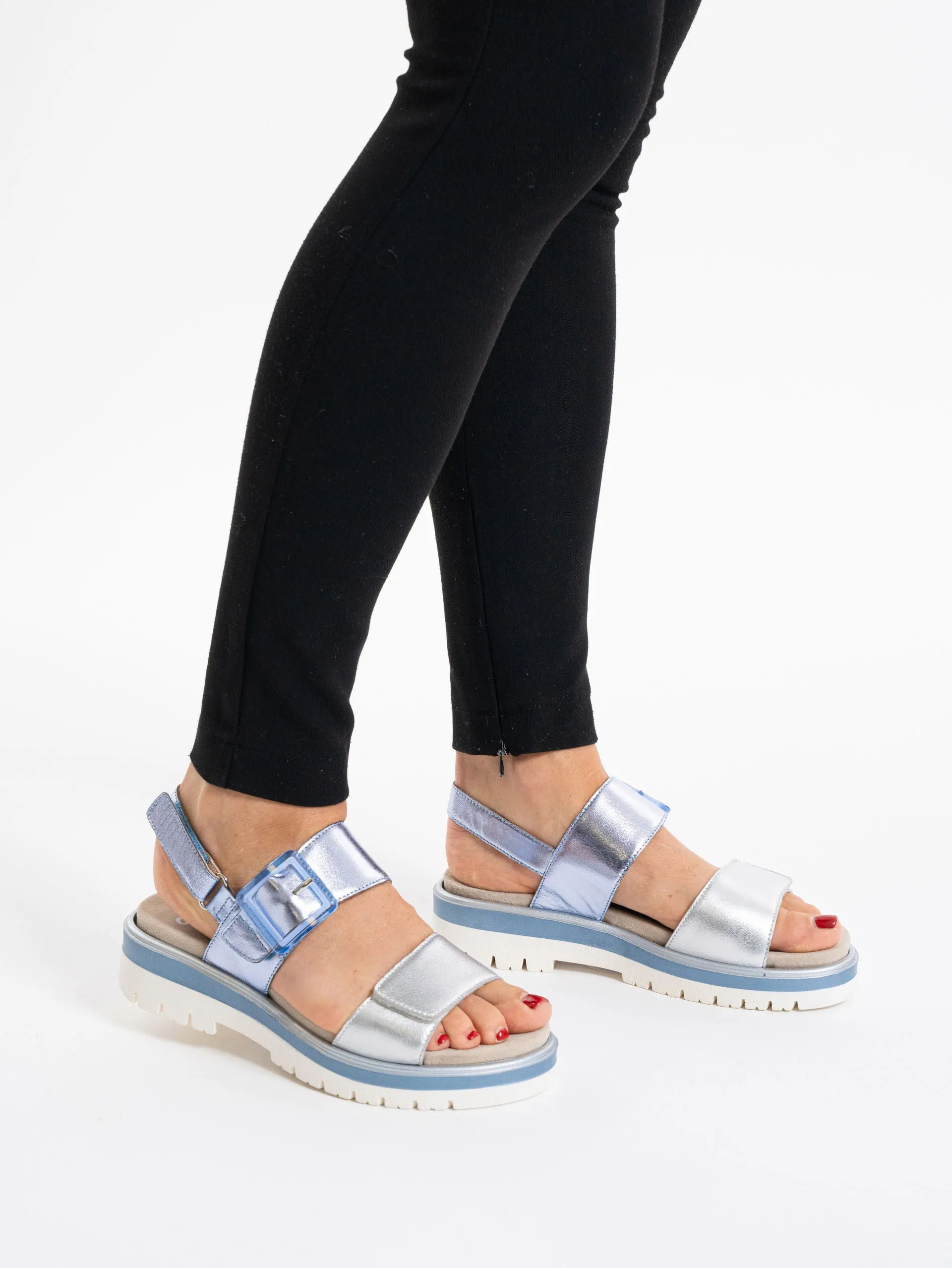 Ara Malaga Metallic Sandal