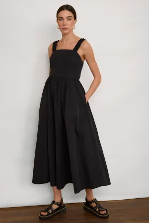 Audrey Taffeta Dress - Black