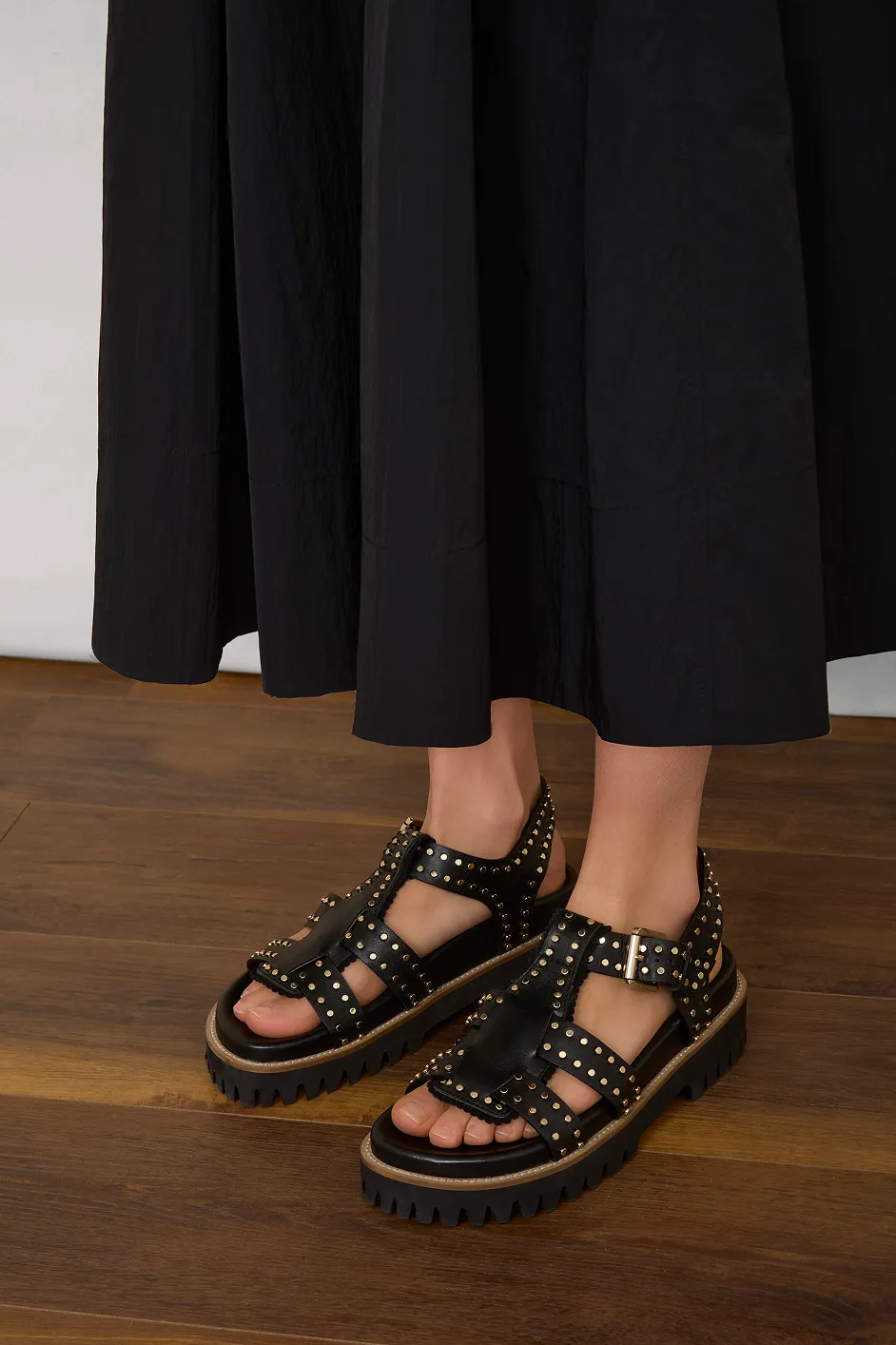 Audrey Taffeta Dress - Black