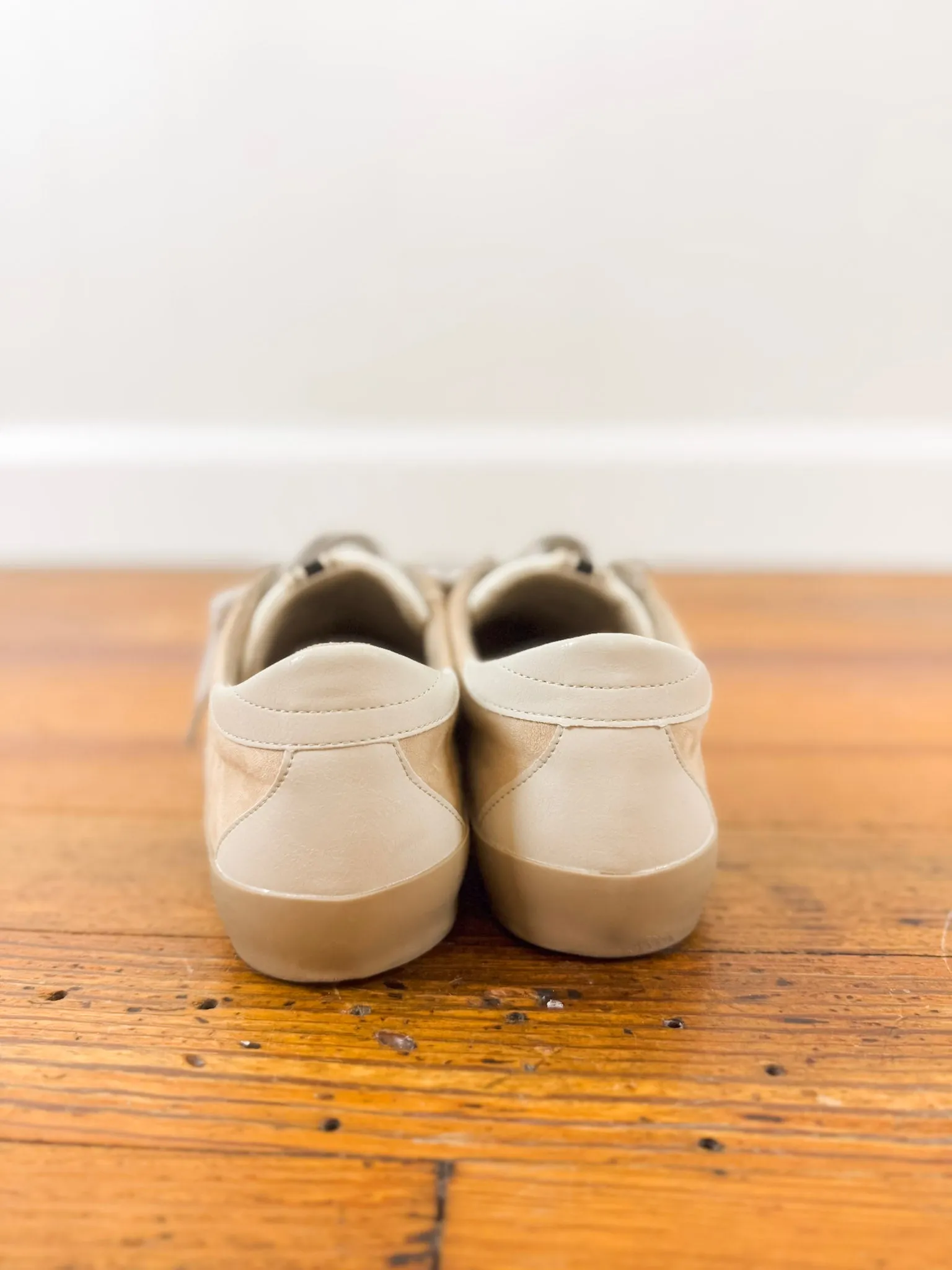 Beige Gold Star Sneaker