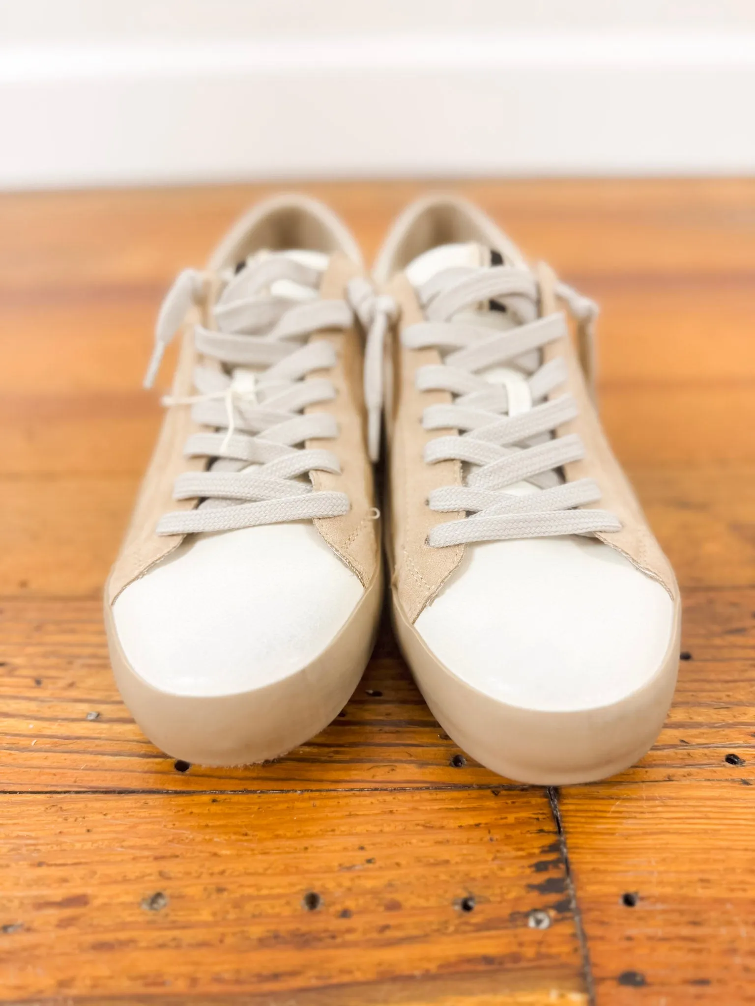 Beige Gold Star Sneaker