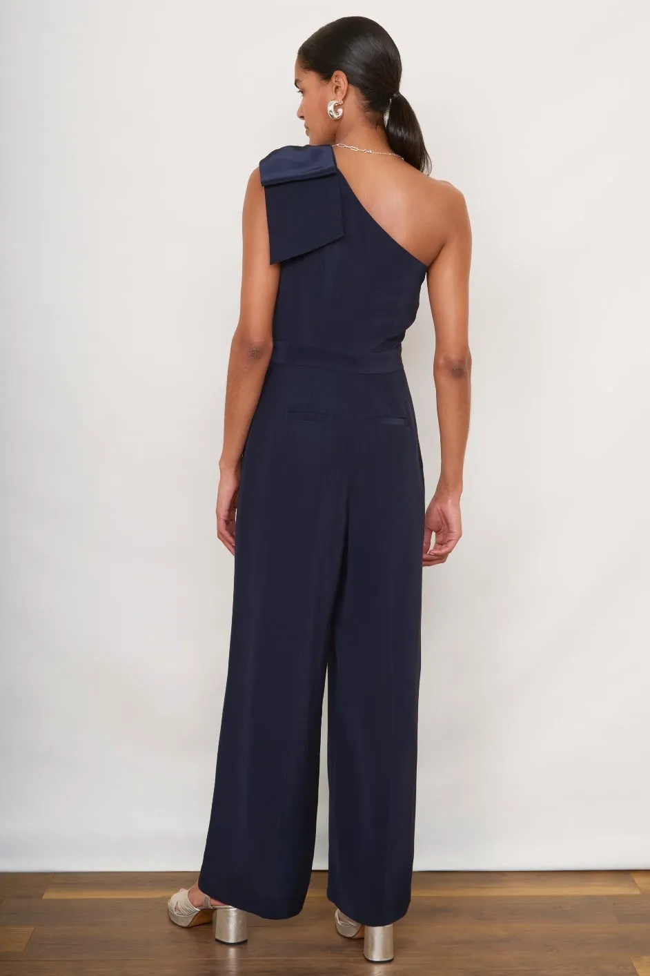 Brydie Bow Jumpsuit - Midnight