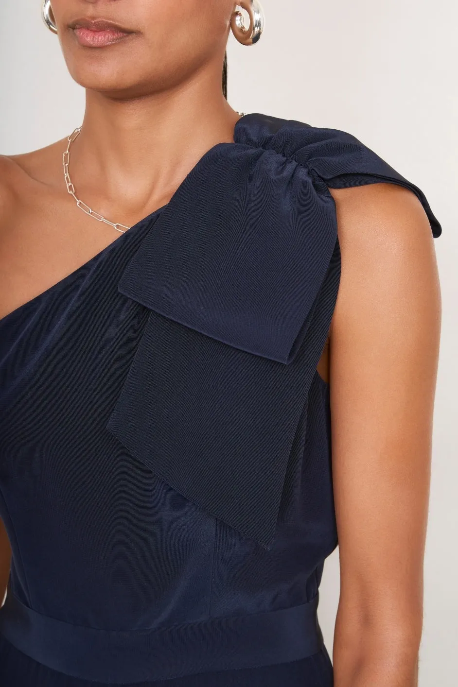 Brydie Bow Jumpsuit - Midnight