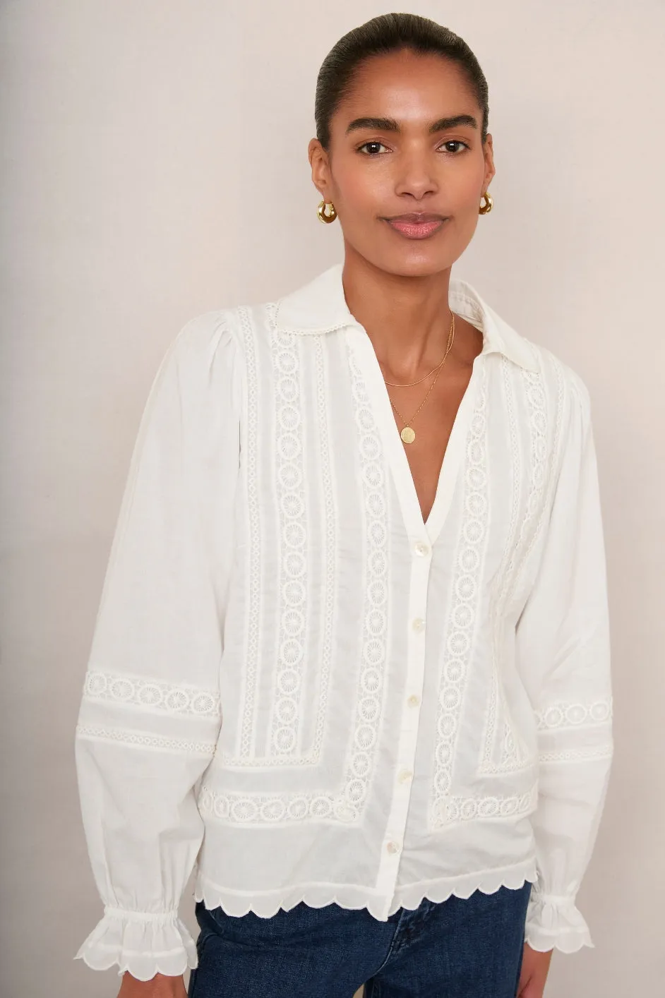 Calista Shirt - Ivory
