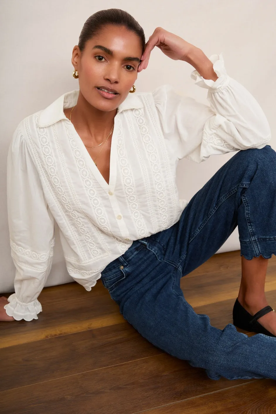 Calista Shirt - Ivory