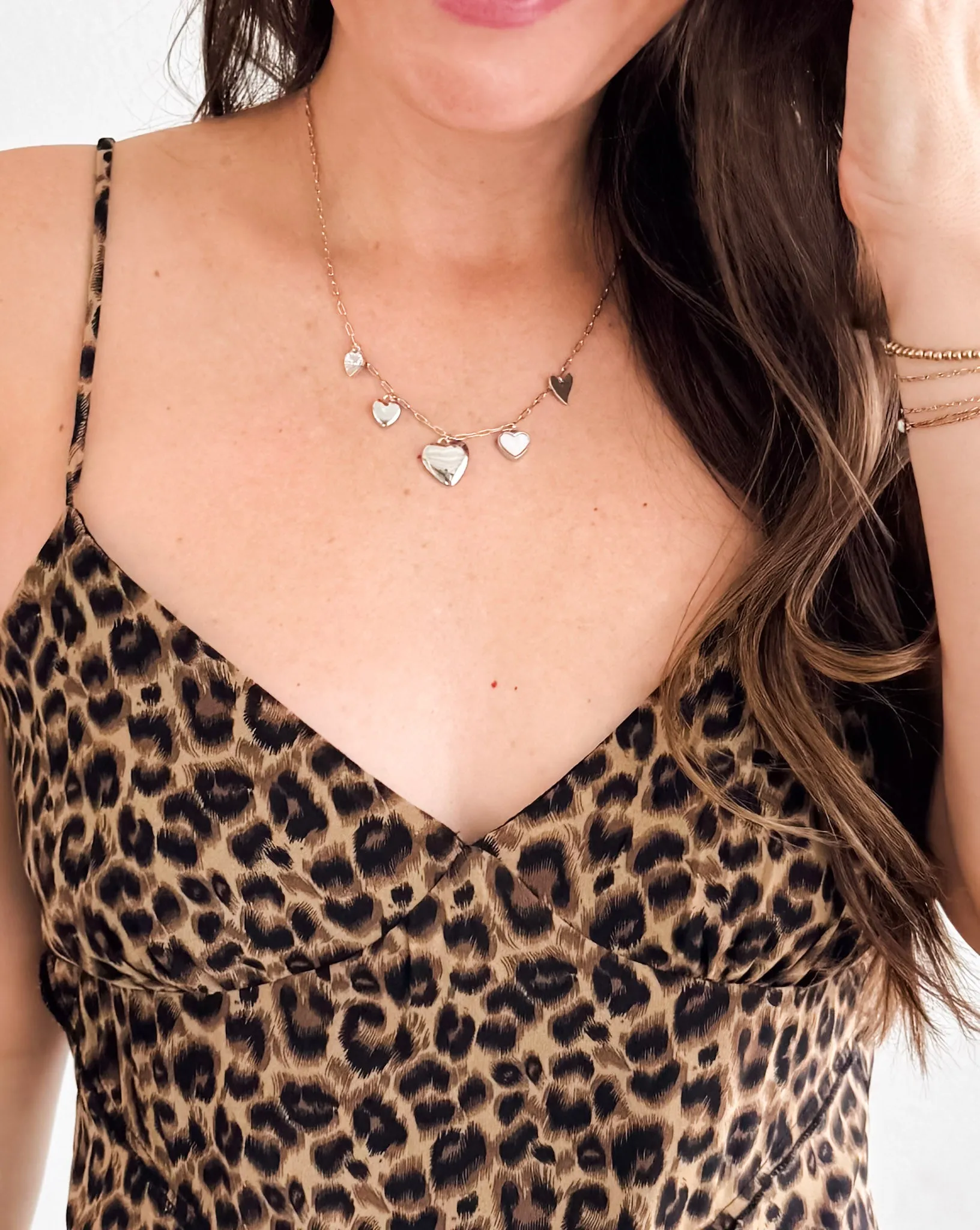Charmed Heart Necklace ((Gold or Silver))