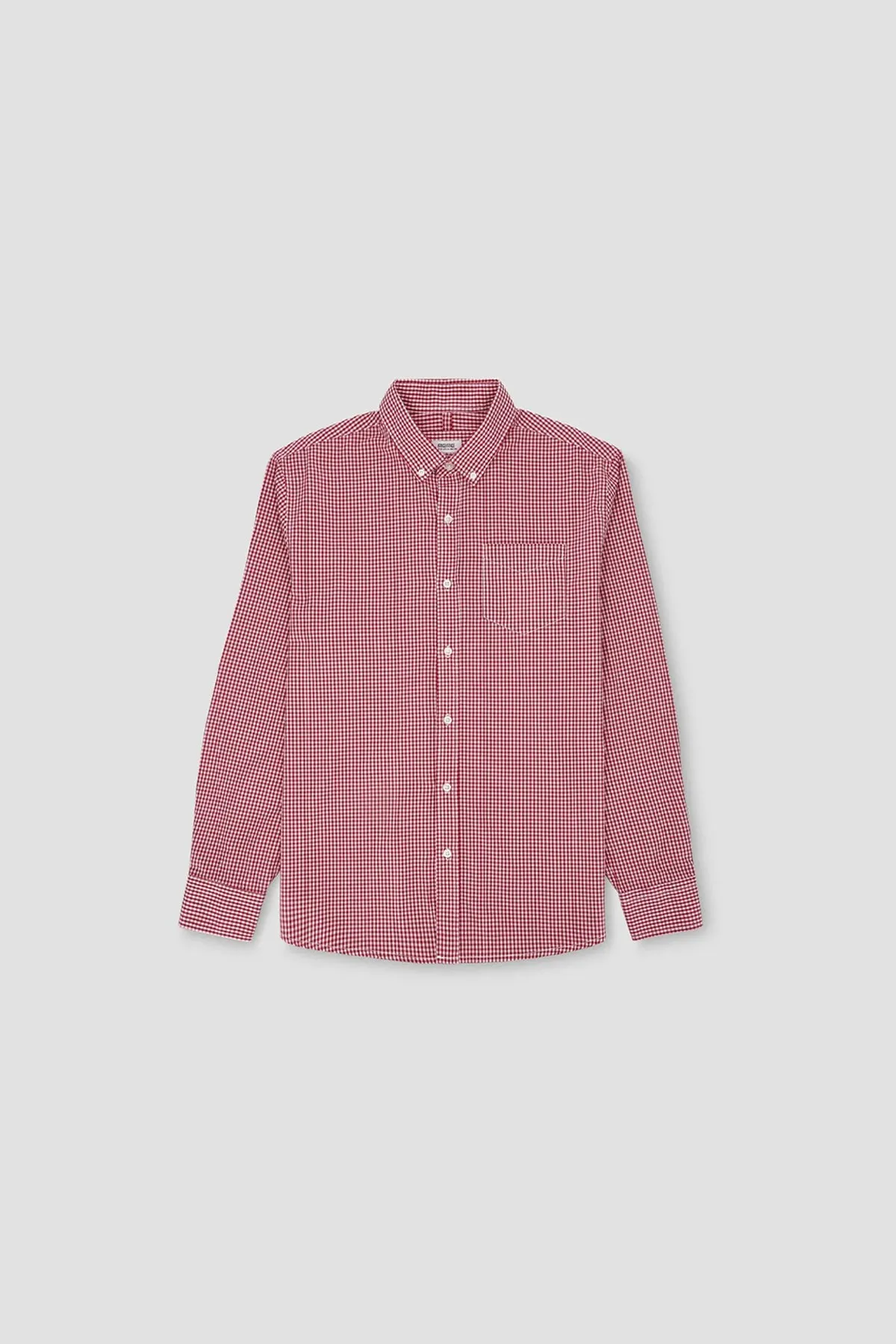 Check Button Down Shirt For Men - Red
