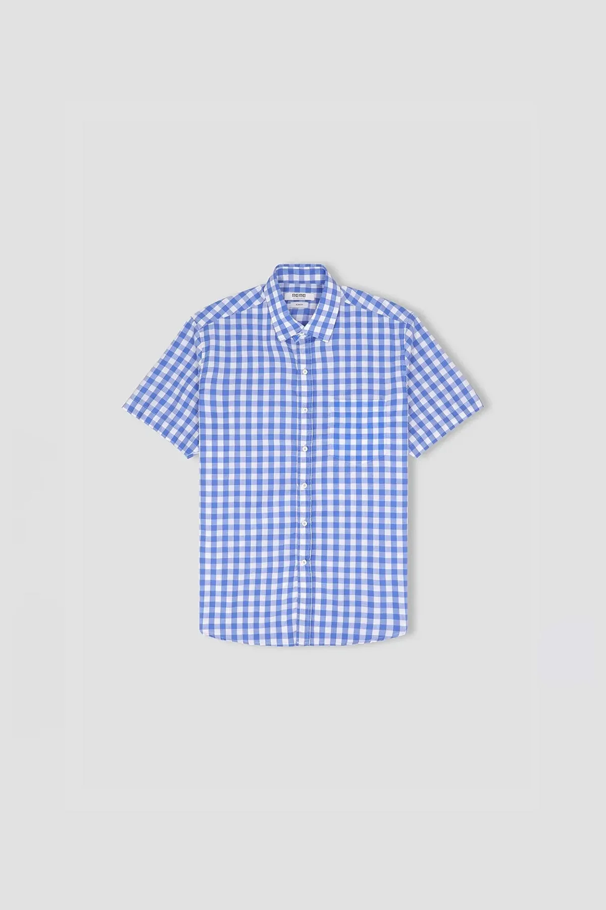 Check half Sleeve Shirt For Men - Cloudy Blue - New Arrival