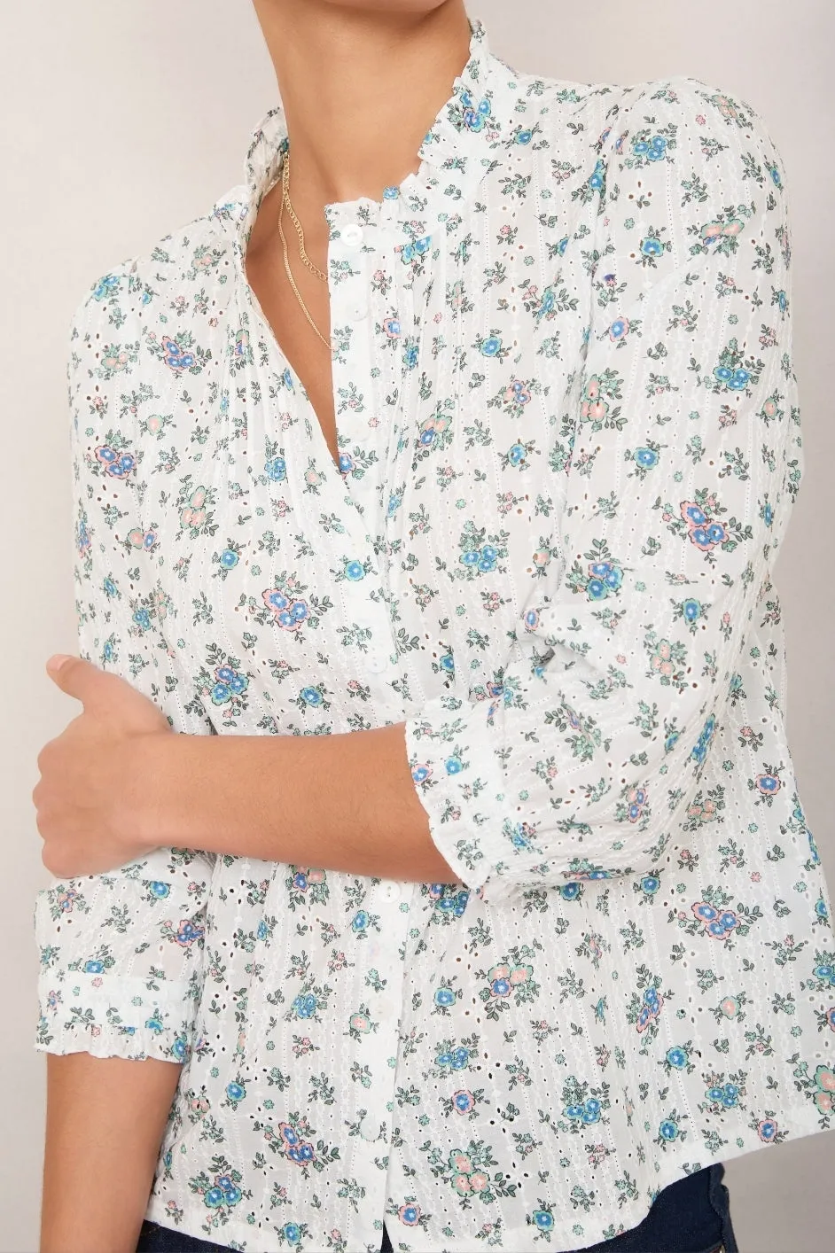 Coco Blouse - Floral Broderie