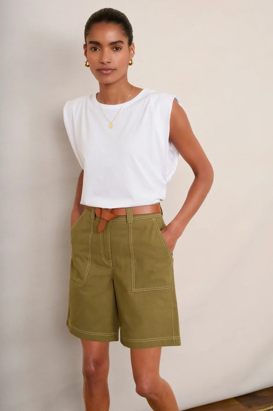 Coralie Cargo Short - Khaki