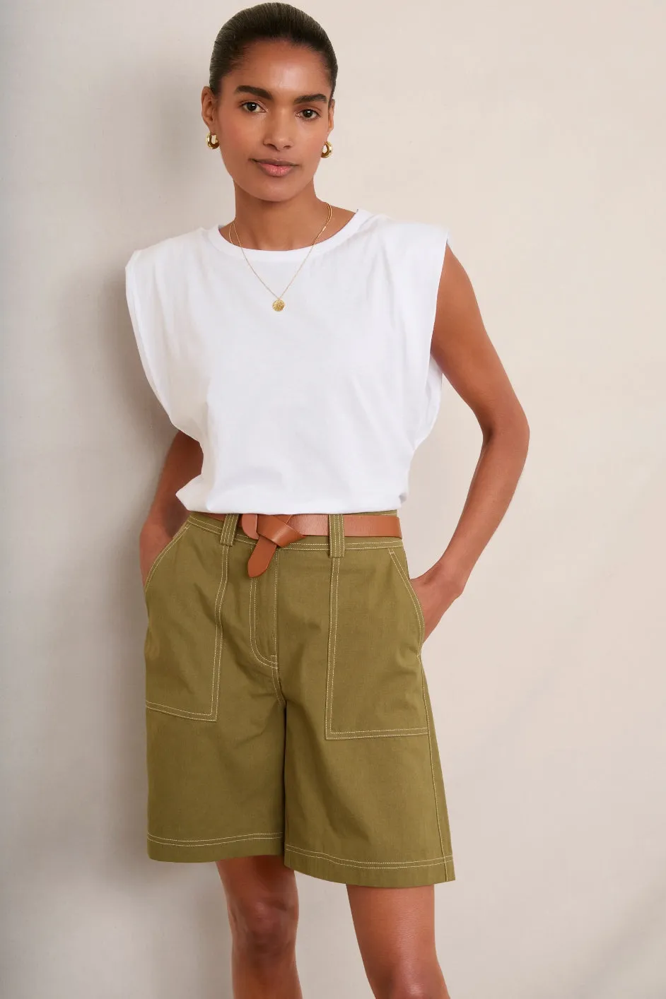 Coralie Cargo Short - Khaki