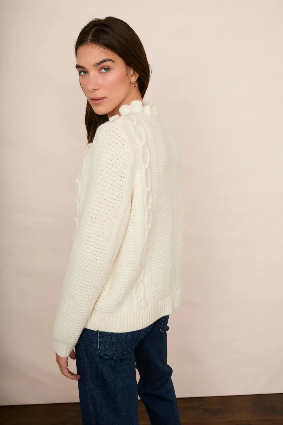 Corinna Cable Jumper - Ivory