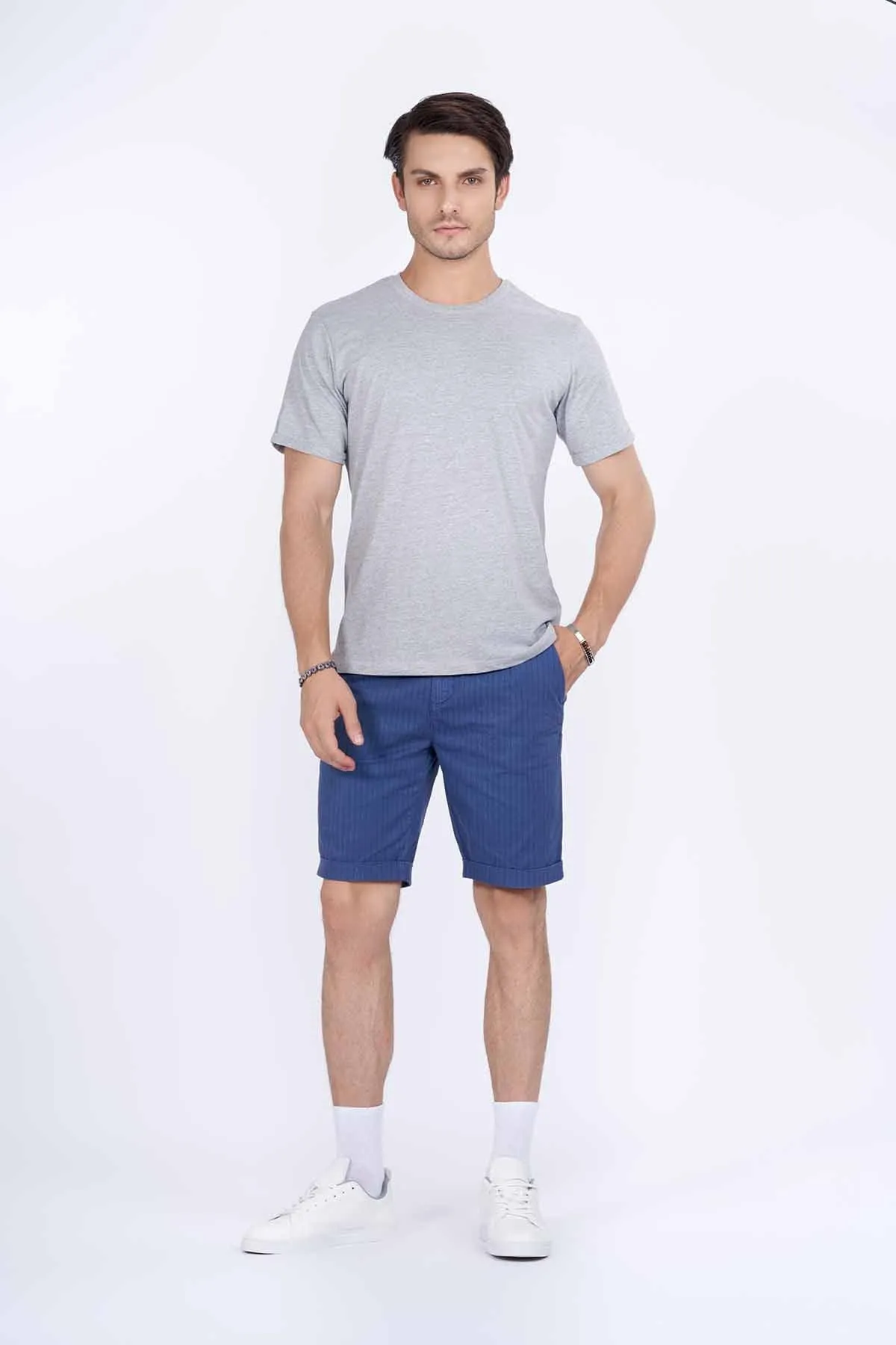 Crew Neck Basic T-Shirt For Men - Ghost - New Arrival