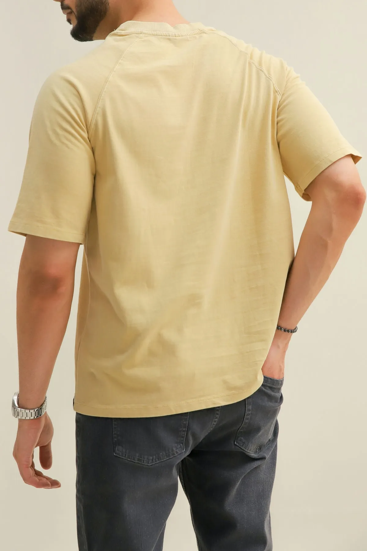 Crew Neck Basic T-Shirt For Men - Semoline