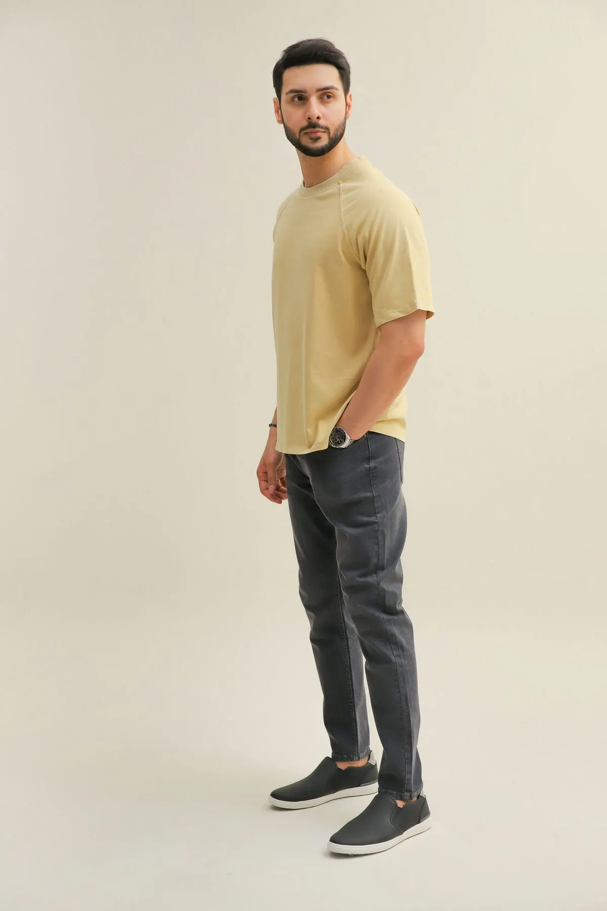 Crew Neck Basic T-Shirt For Men - Semoline