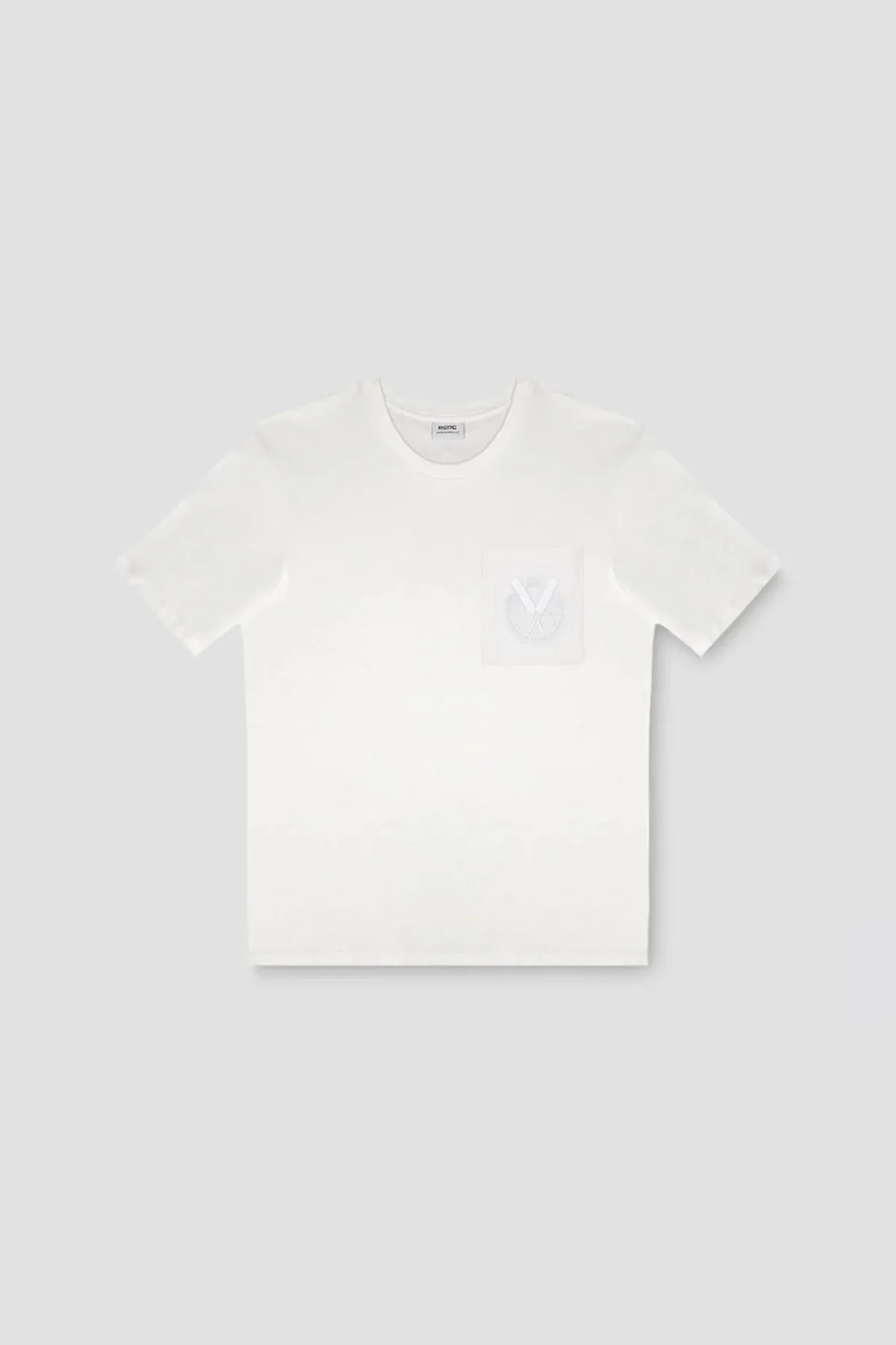 Crew Neck Basic T-Shirt For Men - White
