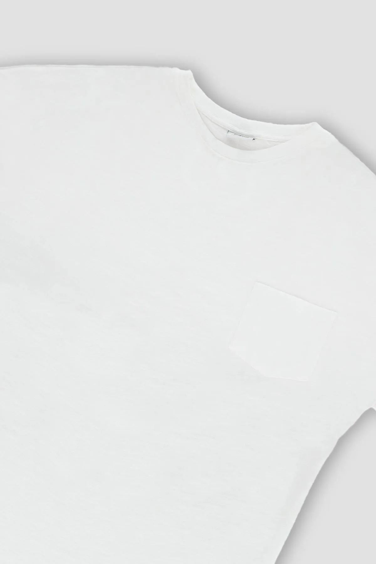 Crew Neck Basic T-Shirt For Men - White