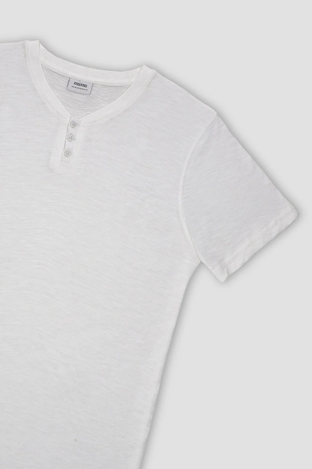Crew Neck Basic T-Shirt For Men - White