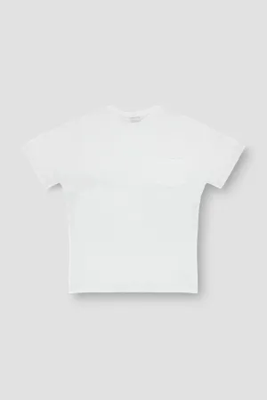 Crew Neck Basic T-Shirt For Men - White
