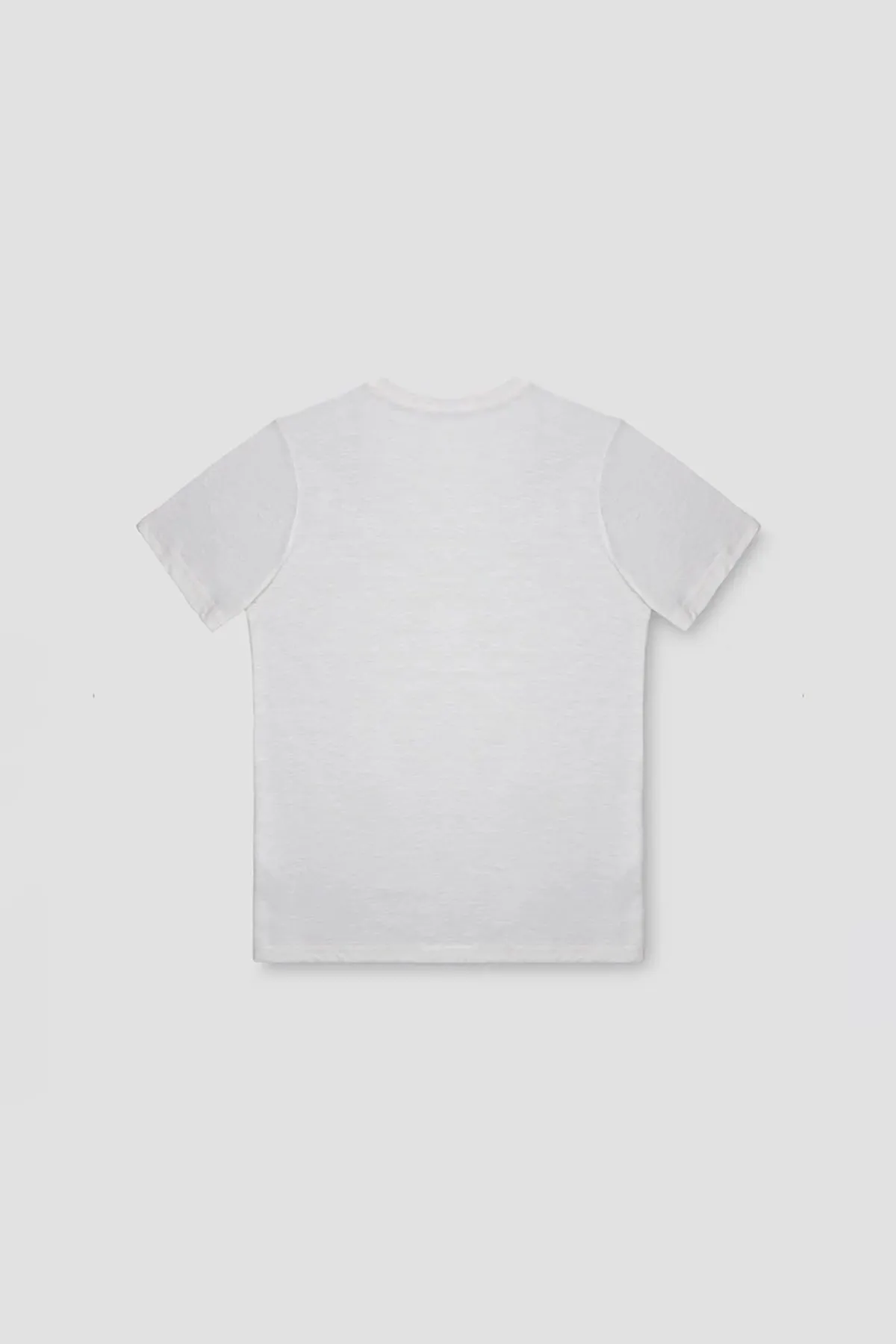 Crew Neck Basic T-Shirt For Men - White