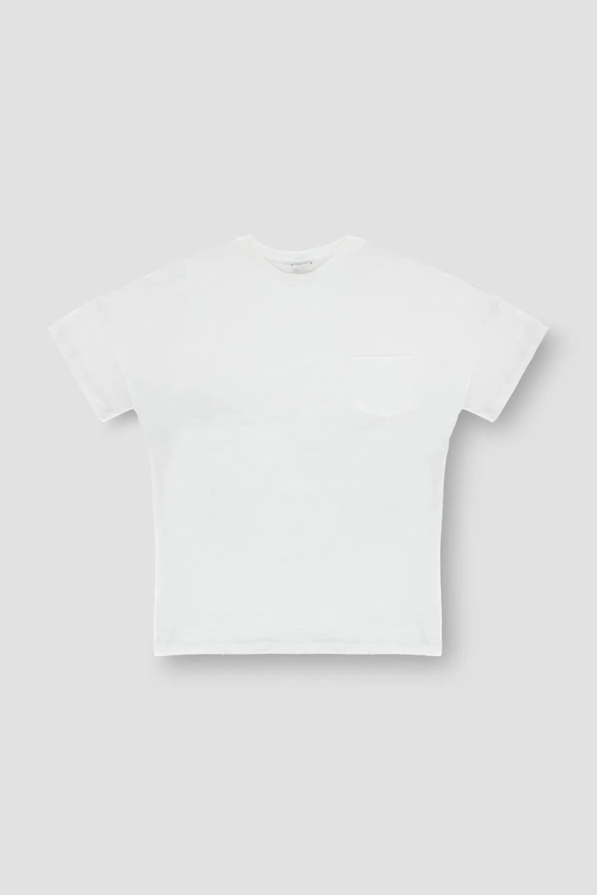 Crew Neck Basic T-Shirt For Men - White