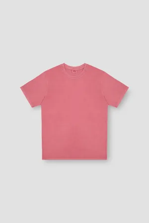 Crew Neck Solid T-Shirt For Men - Pink