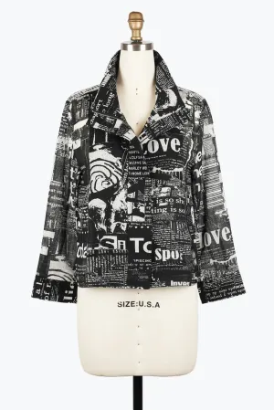 Damee 2447-BLK S25 Seamless Biker Jacket