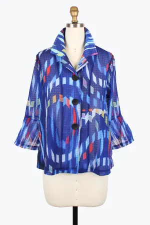 Damee 2458-MLT S25 Colorful Grid Mesh Jacket