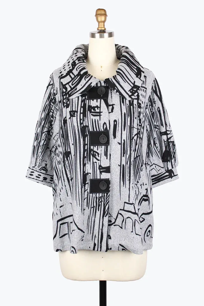 Damee Cityscape Swing Jacket 4993-Gry F25