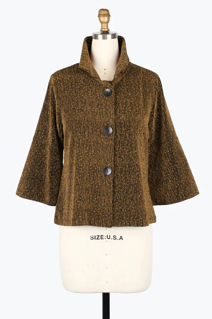 Damee Cropped Sparkle Jacket 4952-Gld F25