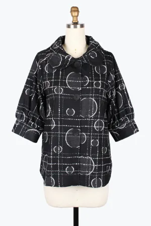 Damee Dots & Lines Micro Cord Swing Jacket 5011-Blk