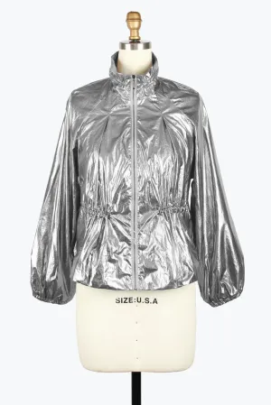 Damee Drawstring Short Jacket 4975-Mgy F25