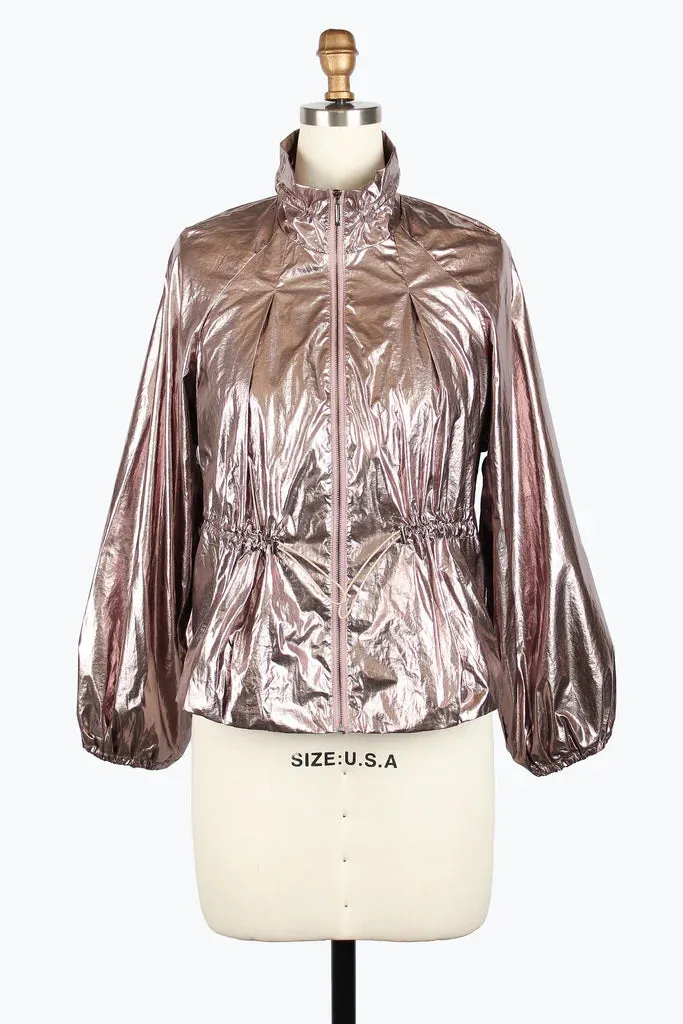 Damee Drawstring Short Jacket 4975-Mgy F25