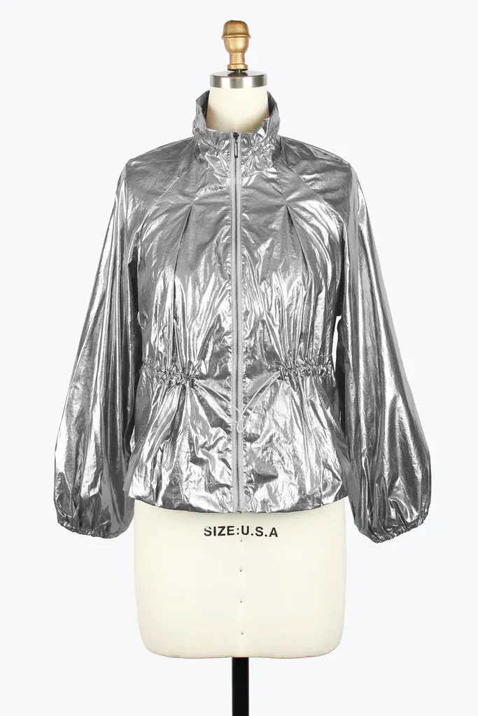 Damee Drawstring Short Jacket 4975-Mgy F25