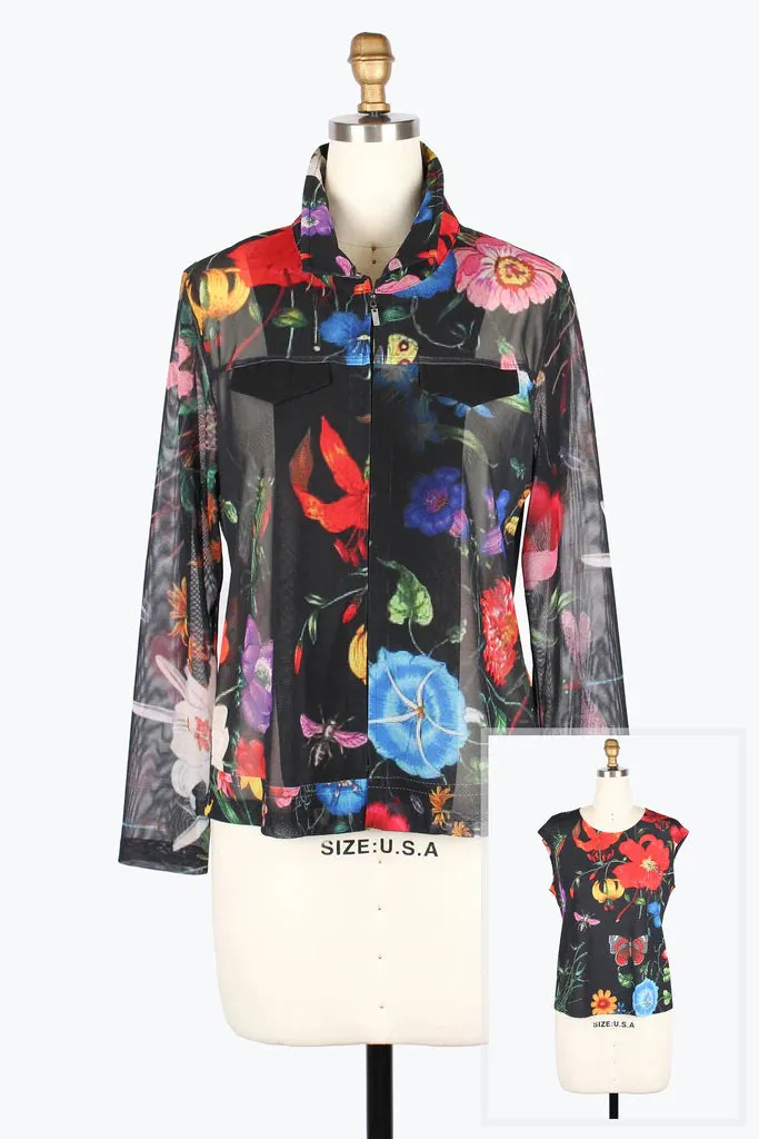 Damee Exotic Flower Garden Mesh Twin Set 31443-Mlt F25