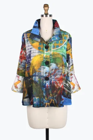 Damee mixed painting short jacket 4814-Mlt