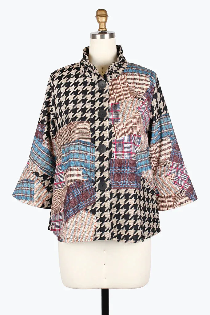Damee Multi-Plaid Micro-Cord Jacket 5025-Mlt F25