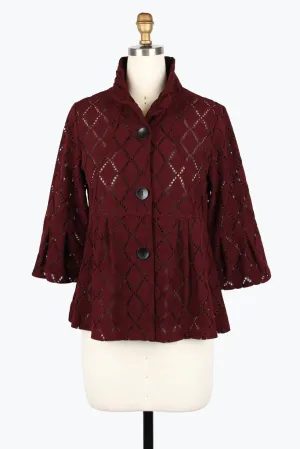 Damee Velveteen Harlequin Short Jacket 2469-Mar F25