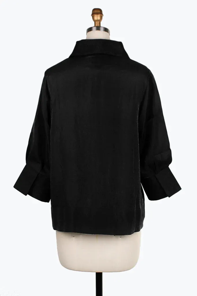 Damee Wide Ball collar jacket 4741-BLK