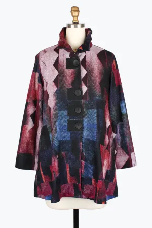 Damee Zigag Button Patch Coat 5014-Win F25