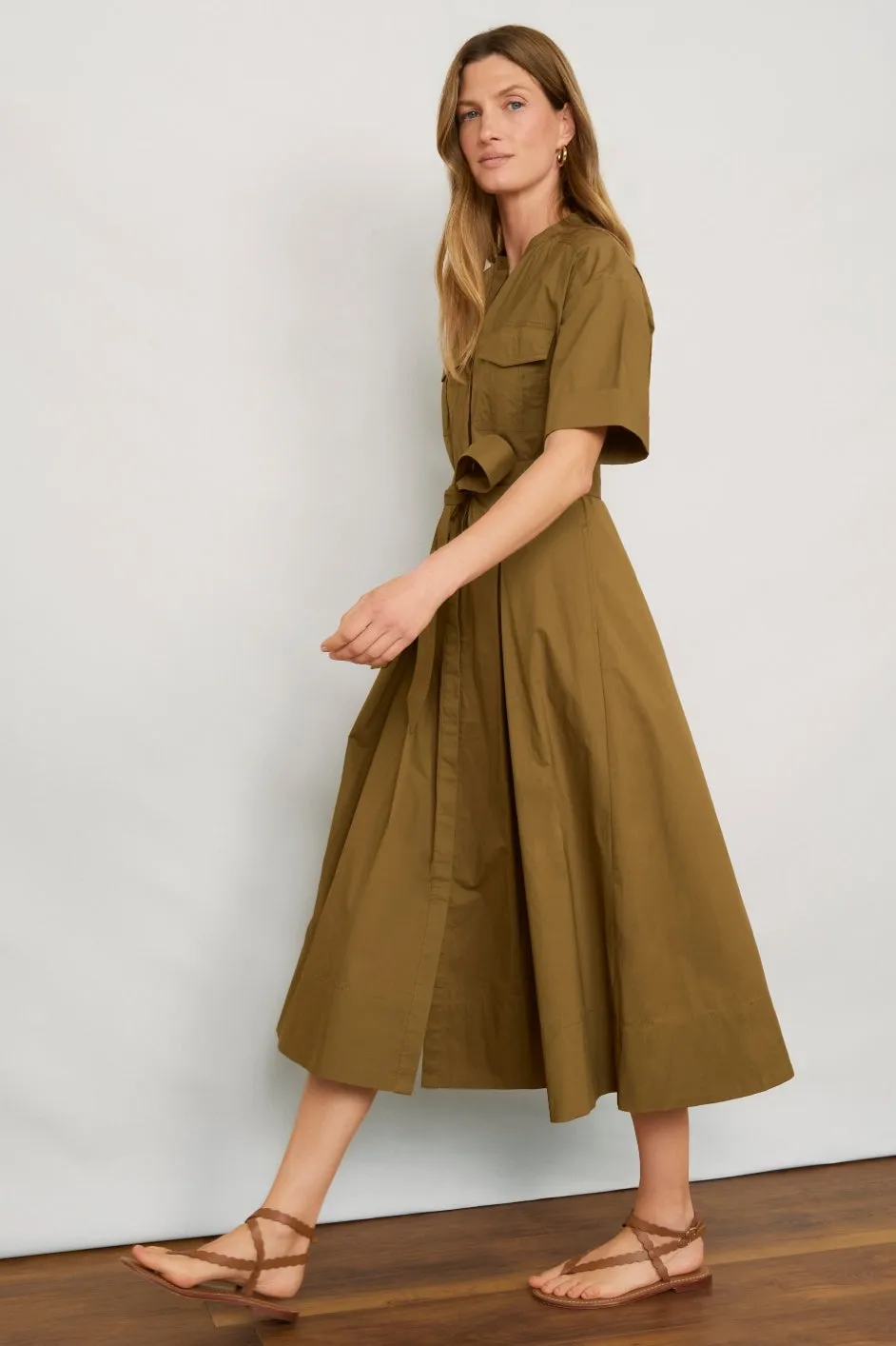 DB X Wyse Shirt Dress - Khaki