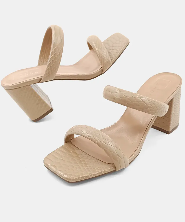 Farrah Heel ((Taupe Snake))