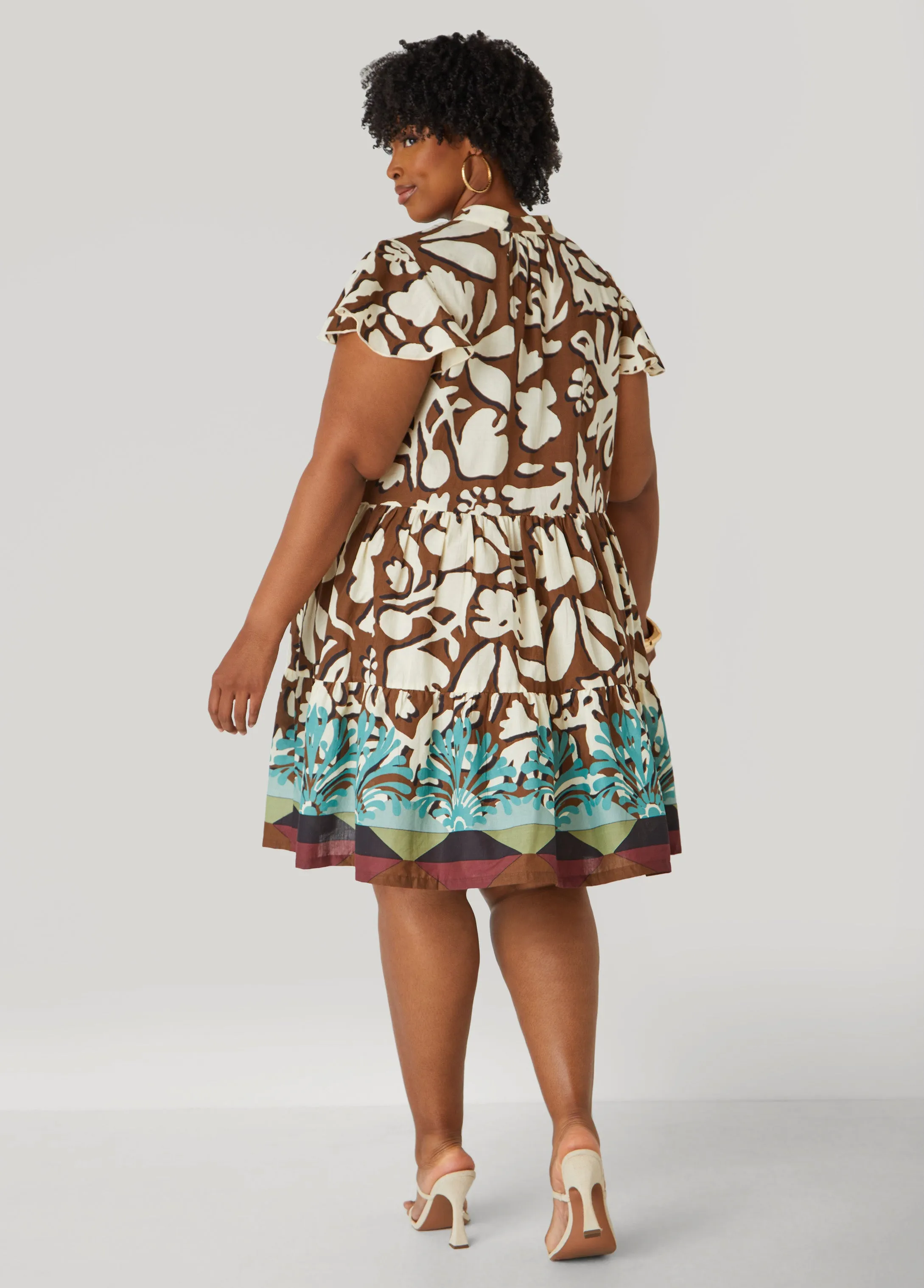 Floral Cotton Babydoll Dress