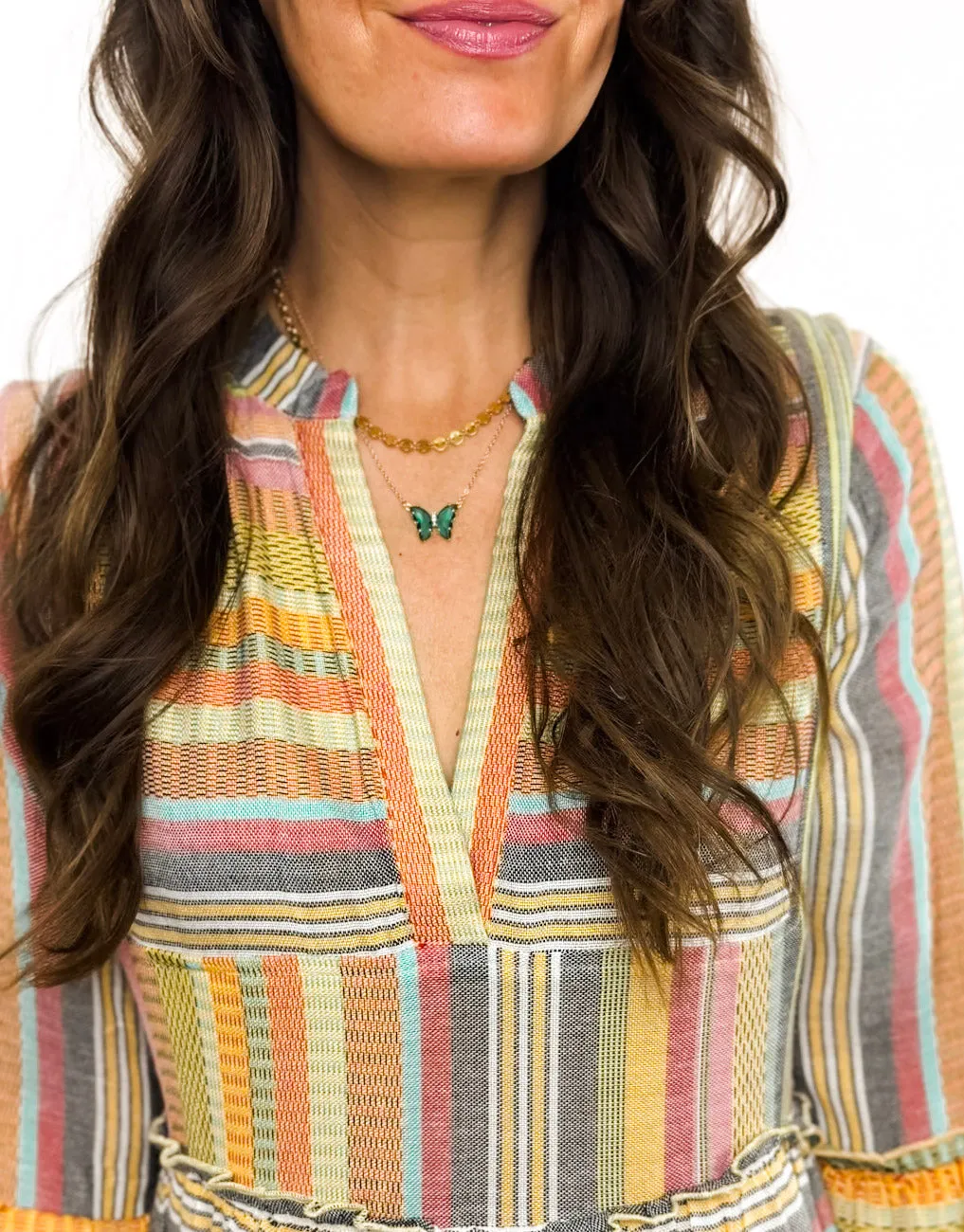 Flutter By Necklace (Clear, Blue, Green, or Pink)